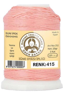 Örenbayan yarn - ÖREN BAYAN ARTIFICIAL SILK LACE YARN 20 GR 0415