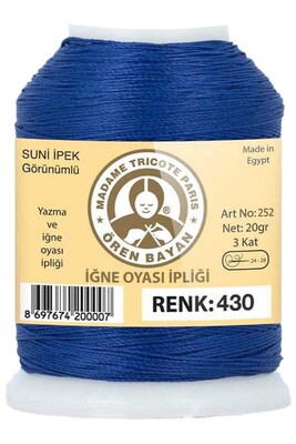 Örenbayan yarn - ÖREN BAYAN ARTIFICIAL SILK LACE YARN 20 GR 0430