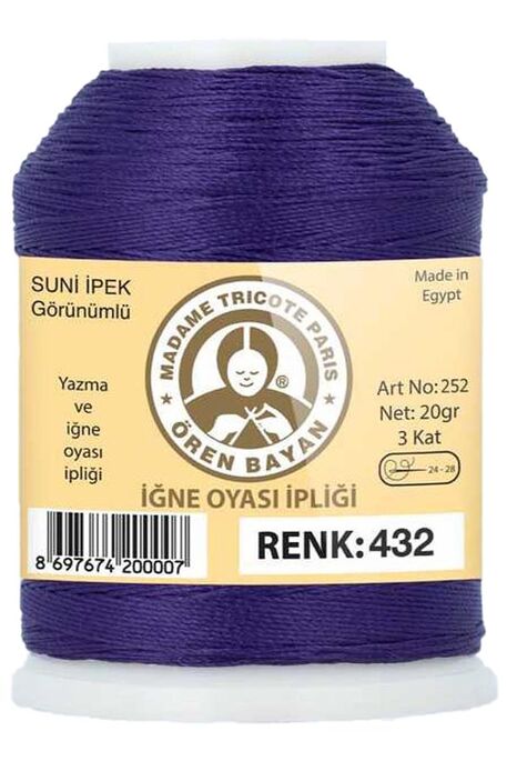 Örenbayan yarn - ÖREN BAYAN ARTIFICIAL SILK LACE YARN 20 GR 0432