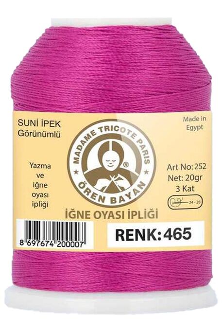 Örenbayan yarn - ÖREN BAYAN ARTIFICIAL SILK LACE YARN 20 GR 0465