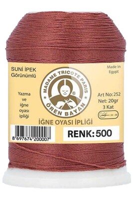 Örenbayan yarn - ÖREN BAYAN ARTIFICIAL SILK LACE YARN 20 GR 0500