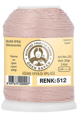 Örenbayan yarn - ÖREN BAYAN ARTIFICIAL SILK LACE YARN 20 GR 0512