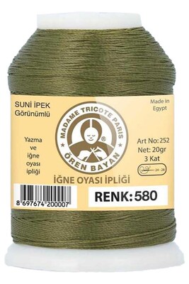 Örenbayan yarn - ÖREN BAYAN ARTIFICIAL SILK LACE YARN 20 GR 0580