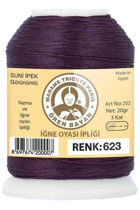 Örenbayan yarn - ÖREN BAYAN ARTIFICIAL SILK LACE YARN 20 GR 0623