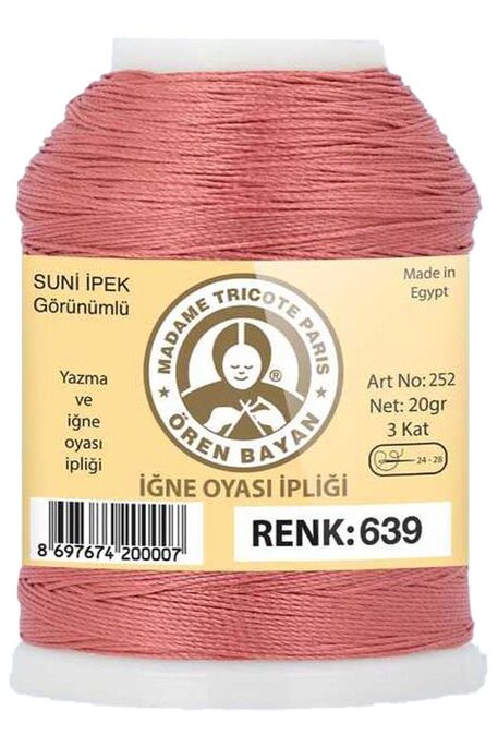 Örenbayan yarn - ÖREN BAYAN ARTIFICIAL SILK LACE YARN 20 GR 0639