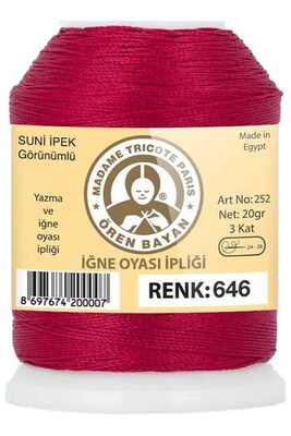 Örenbayan yarn - ÖREN BAYAN ARTIFICIAL SILK LACE YARN 20 GR 0646