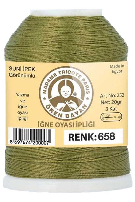 Örenbayan yarn - ÖREN BAYAN ARTIFICIAL SILK LACE YARN 20 GR 0658