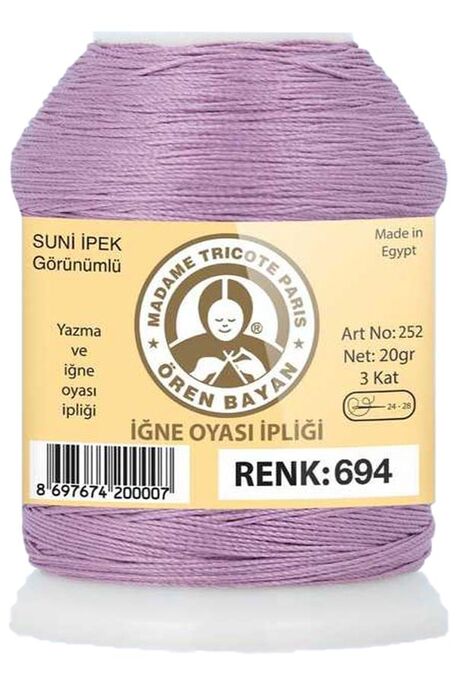 Örenbayan yarn - ÖREN BAYAN ARTIFICIAL SILK LACE YARN 20 GR 0694