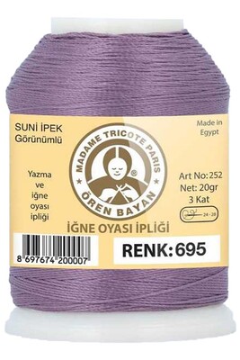 Örenbayan yarn - ÖREN BAYAN ARTIFICIAL SILK LACE YARN 20 GR 0695