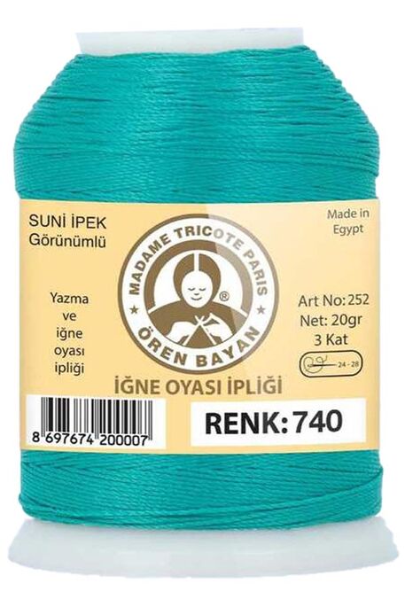 Örenbayan yarn - ÖREN BAYAN ARTIFICIAL SILK LACE YARN 20 GR 0740