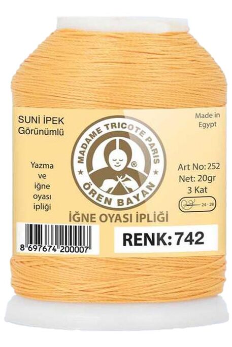 Örenbayan yarn - ÖREN BAYAN ARTIFICIAL SILK LACE YARN 20 GR 0742