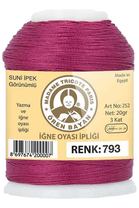 Örenbayan yarn - ÖREN BAYAN ARTIFICIAL SILK LACE YARN 20 GR 0793