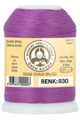 Örenbayan yarn - ÖREN BAYAN ARTIFICIAL SILK LACE YARN 20 GR 0830