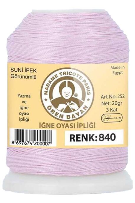 Örenbayan yarn - ÖREN BAYAN ARTIFICIAL SILK LACE YARN 20 GR 0840