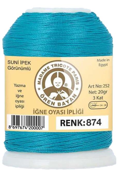 Örenbayan yarn - ÖREN BAYAN ARTIFICIAL SILK LACE YARN 20 GR 0874