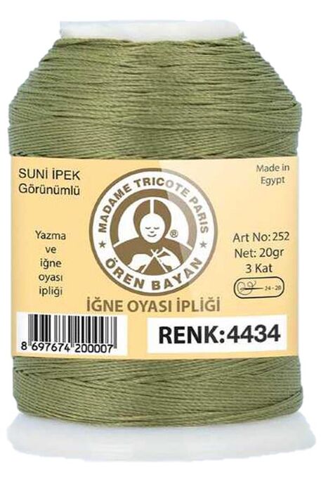 Örenbayan yarn - ÖREN BAYAN ARTIFICIAL SILK LACE YARN 20 GR 4434