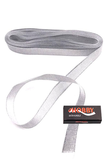  - RIBBON SIM NO: 5 (2 CM) 10 MT 01 SILVER