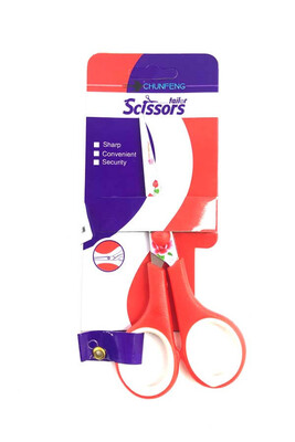 Hobitu Yarn - SCISSORS PATTERNED SMALL C-0021 RED 14 CM