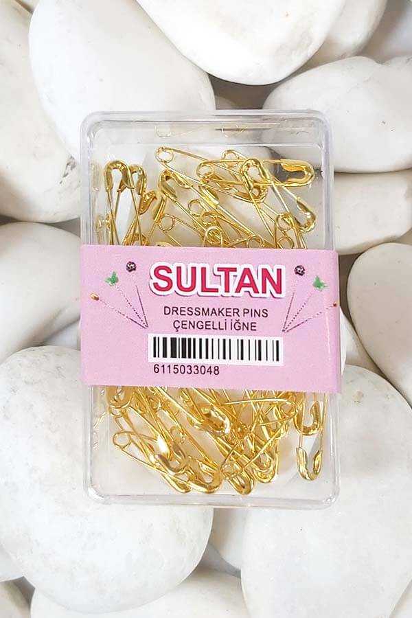 Sultan Lüks Çengelli İğne Sarı No: 0
