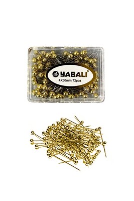 YABALI - YABALI 435 TERZİ İĞNESİ 72 Lİ 4X38MM ALTIN