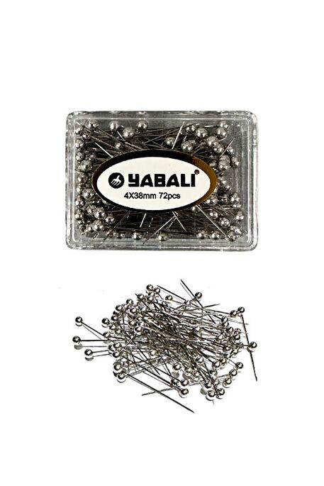 YABALI - YABALI 435 TERZİ İĞNESİ 72 Lİ 4X38MM GÜMÜŞ