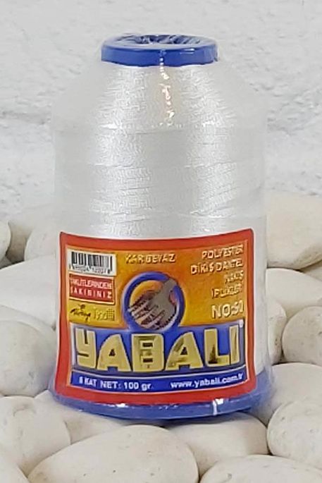 YABALI - DANTEL İPLİĞİ NO:50 SNOW WHITE 100 GR