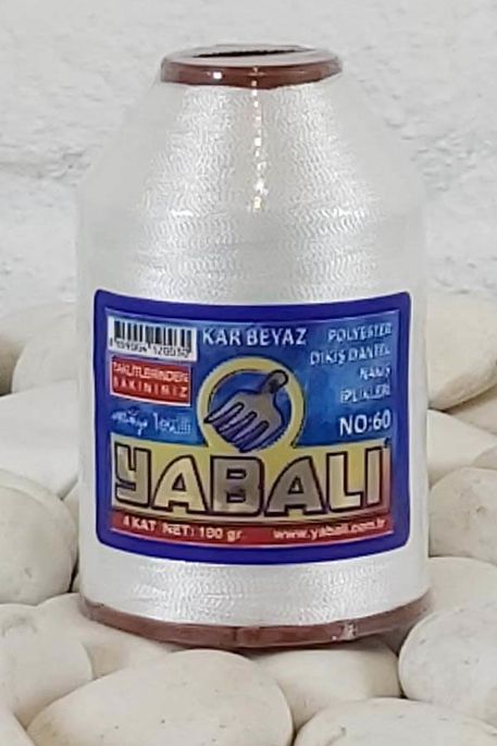 YABALI - DANTEL İPLİĞİ NO:60 SNOW WHITE 100 GR