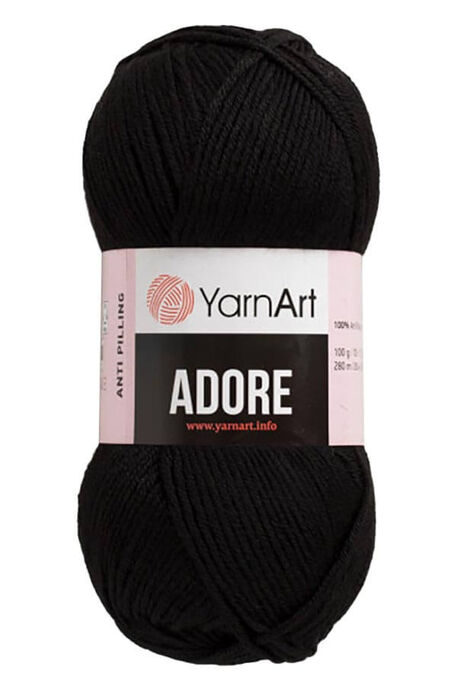 YARNART - YARNART ADORE 354 Siyah