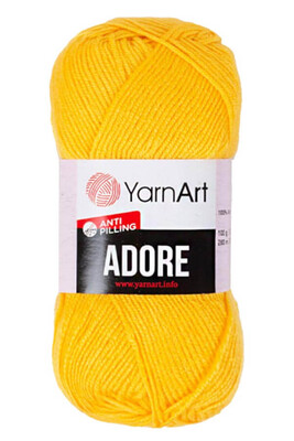 YARNART - YARNART ADORE 355 Koyu Sarı