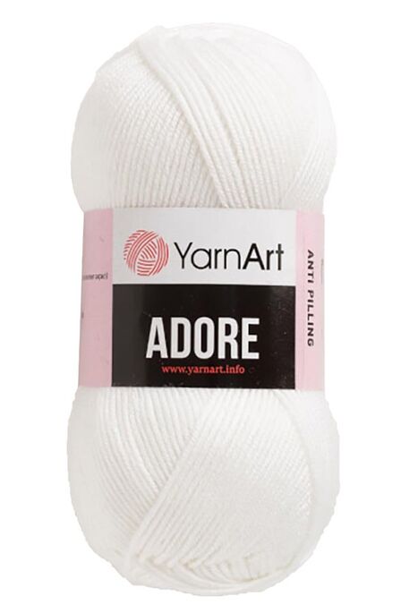 YARNART - YARNART ADORE 357 İnci Beyazı