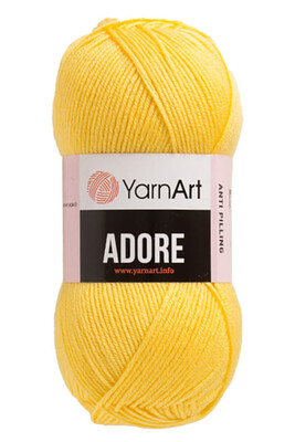 Yarnart yarn - YARNART ADORE KNİTTİNG YARN 332 LIGHT YELLOW