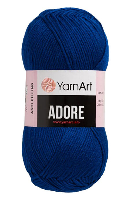 Yarnart yarn - YARNART ADORE KNİTTİNG YARN 349 LIGHT NAVY BLUE