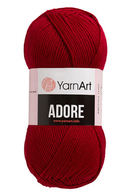 Yarnart yarn - YARNART ADORE KNİTTİNG YARN 353 DARK RED