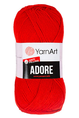 Yarnart yarn - YARNART ADORE KNİTTİNG YARN 371 RED