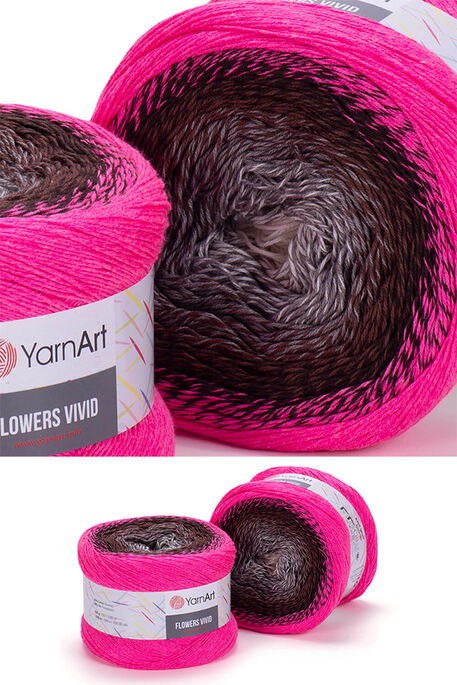 Yarnart yarn - YARNART FLOWERS VIVID YARN 501