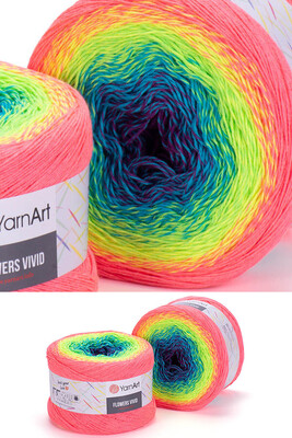 Yarnart yarn - YARNART FLOWERS VIVID YARN 505