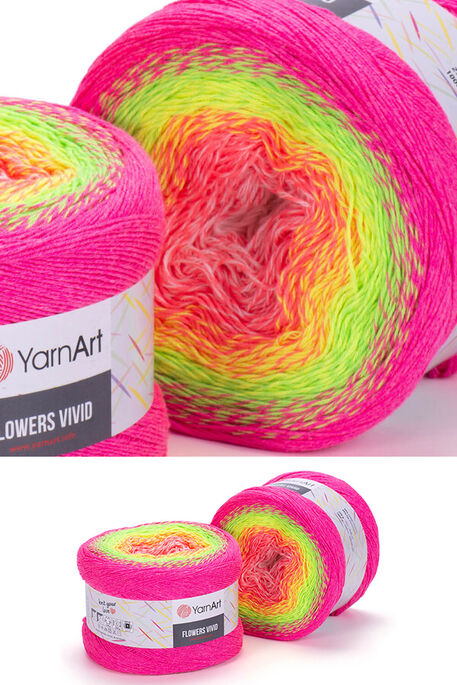 Yarnart yarn - YARNART FLOWERS VIVID YARN 507