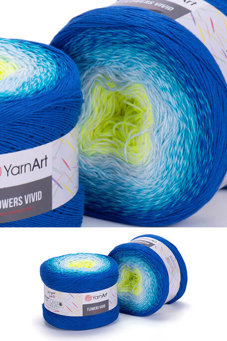 Yarnart yarn - YARNART FLOWERS VIVID YARN 510