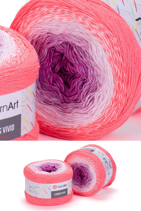 Yarnart yarn - YARNART FLOWERS VIVID YARN 511