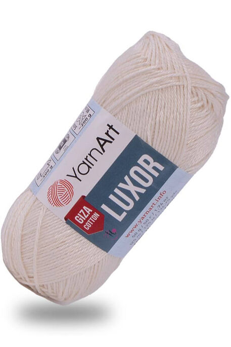 Yarnart yarn - YARNART LUXOR GIZA COTTON 1201 Ekru