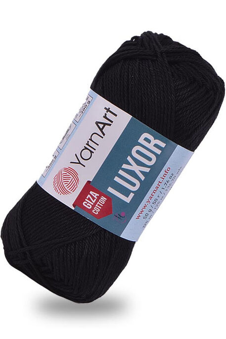 Yarnart yarn - YARNART LUXOR GIZA COTTON 1215 Siyah