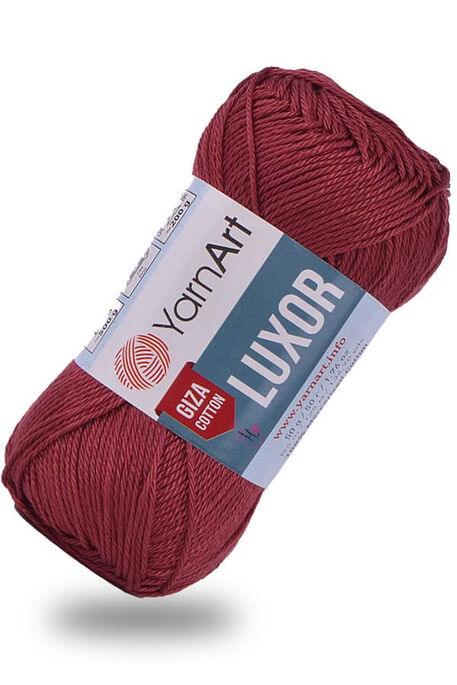 Yarnart yarn - YARNART LUXOR GIZA COTTON 1224 Bordo