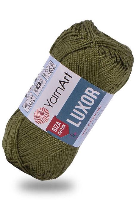 Yarnart yarn - YARNART LUXOR GIZA COTTON 1239 Haki