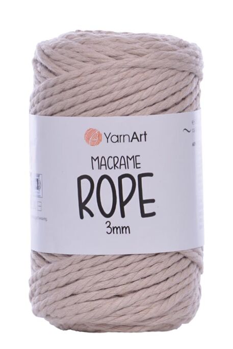 Yarnart yarn - YARNART MACRAME ROPE 3MM 753 Beige