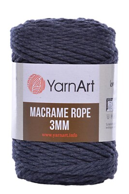 Yarnart yarn - YARNART MACRAME ROPE 3MM 761 Aviator Blue