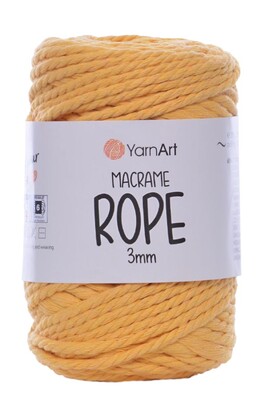 Yarnart yarn - YARNART MACRAME ROPE 3MM 764 Yellow