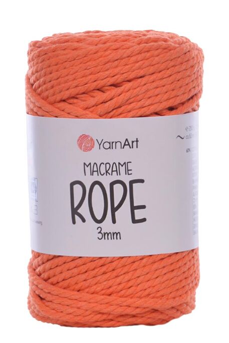 Yarnart yarn - YARNART MACRAME ROPE 3MM 770 Orange