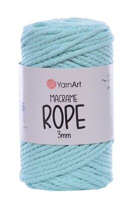 Yarnart yarn - YARNART MACRAME ROPE 3MM 775 Water Green