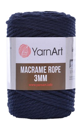 Yarnart yarn - YARNART MACRAME ROPE 3MM 784 Navy Blue