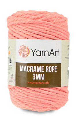 Yarnart yarn - YARNART MACRAME ROPE 3MM YARN 767 DARK ORANGE